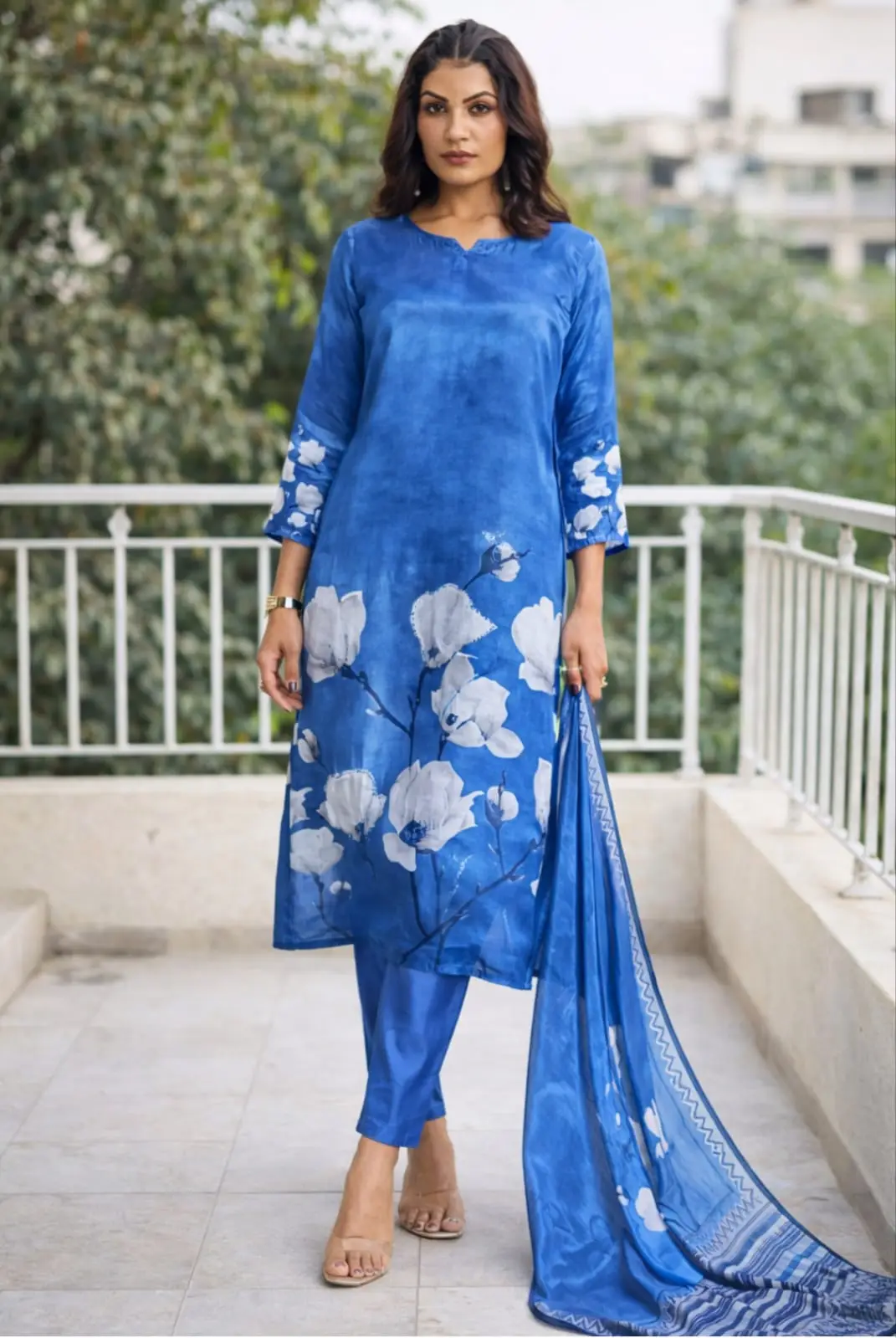 Reyon Kurti Pant Set for Women