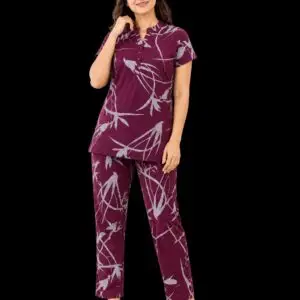 2 Piece Cotton Sleepwear Set for Women