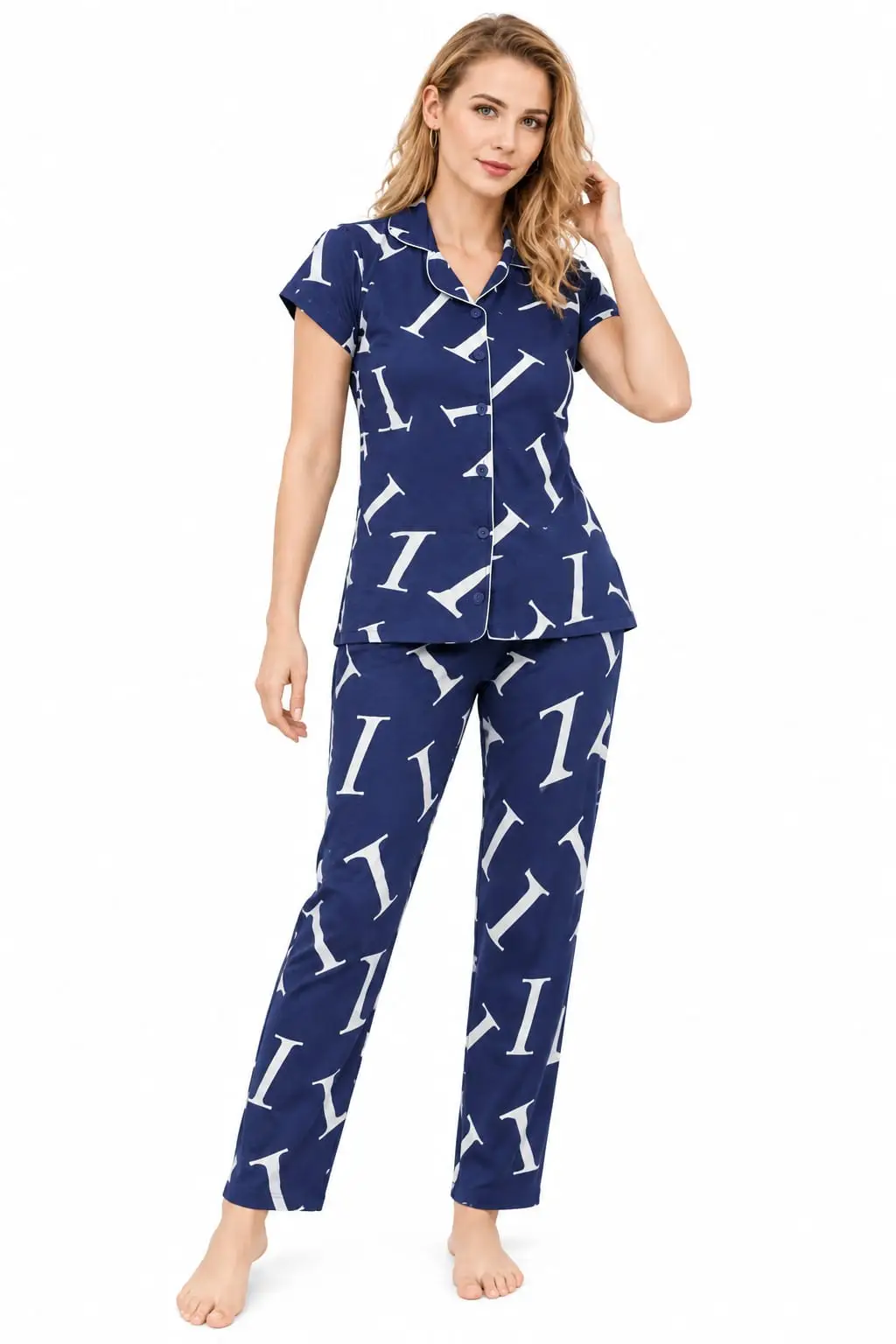 Cotton Hosiery Night Suit for Women