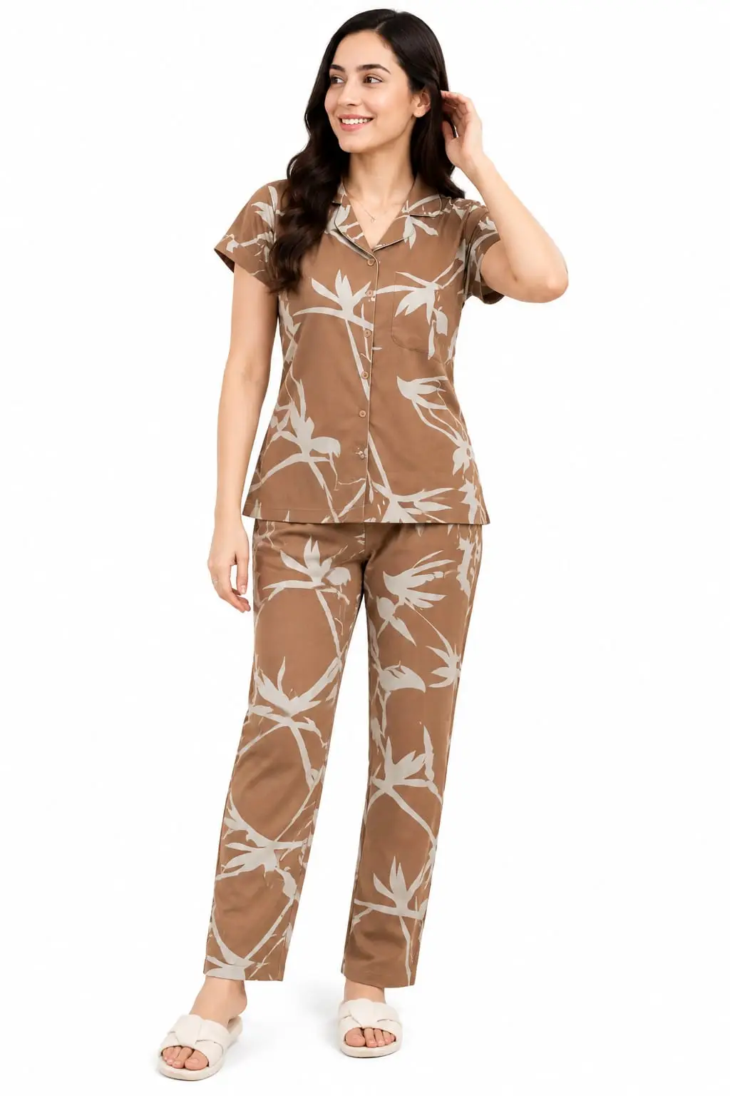 Kings lounge wear shirt and lower night suit for women