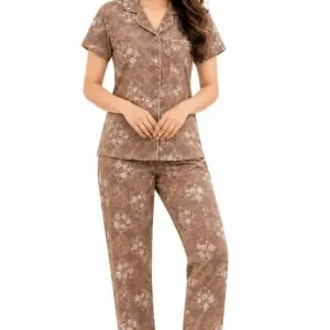 Women's Printed Shirt & Lower Night Suit