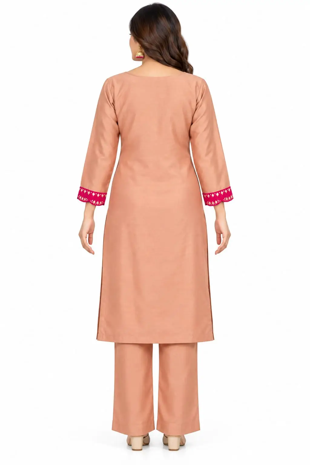 Peach Rose Gold Deep Rani Pink 3-Piece Set